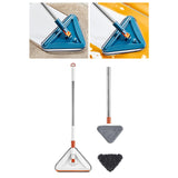Maxbell Mop Multipurpose 360 Degree Rotation Triangle Mopping for Wall Kitchen Floor White