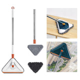 Maxbell Mop Multipurpose 360 Degree Rotation Triangle Mopping for Wall Kitchen Floor White