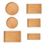 Maxbell Portable Serving Tray Dessert Tray Fruit Plate for Cookie Pastry Fruits Rectangle Large