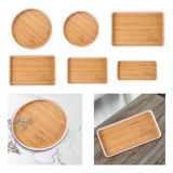 Maxbell Portable Serving Tray Dessert Tray Fruit Plate for Cookie Pastry Fruits Rectangle Large