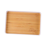 Maxbell Portable Serving Tray Dessert Tray Fruit Plate for Cookie Pastry Fruits Rectangle Medium