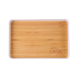 Maxbell Portable Serving Tray Dessert Tray Fruit Plate for Cookie Pastry Fruits Rectangle Medium
