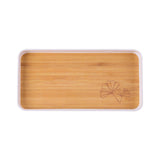 Maxbell Portable Serving Tray Dessert Tray Fruit Plate for Cookie Pastry Fruits Rectangle Small