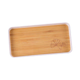 Maxbell Portable Serving Tray Dessert Tray Fruit Plate for Cookie Pastry Fruits Rectangle Small