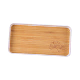 Maxbell Portable Serving Tray Dessert Tray Fruit Plate for Cookie Pastry Fruits Rectangle Small