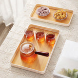 Maxbell Portable Serving Tray Dessert Tray Fruit Plate for Cookie Pastry Fruits Rectangle XL