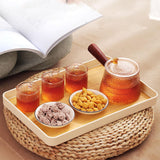 Maxbell Portable Serving Tray Dessert Tray Fruit Plate for Cookie Pastry Fruits Rectangle XL