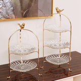 Maxbell Luxury Cake Stand 3 Tier Serving Tray Dessert Tray for Kitchen Pastry Candy 2 floors