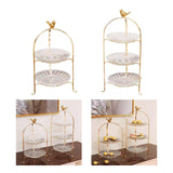 Maxbell Luxury Cake Stand 3 Tier Serving Tray Dessert Tray for Kitchen Pastry Candy 2 floors