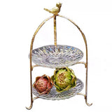 Maxbell Luxury Cake Stand 3 Tier Serving Tray Dessert Tray for Kitchen Pastry Candy 2 floors