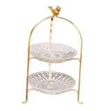 Maxbell Luxury Cake Stand 3 Tier Serving Tray Dessert Tray for Kitchen Pastry Candy 2 floors