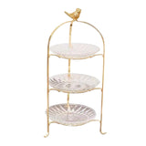 Maxbell Luxury Cake Stand 3 Tier Serving Tray Dessert Tray for Kitchen Pastry Candy 3 floors