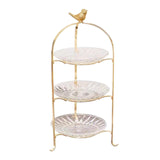 Maxbell Luxury Cake Stand 3 Tier Serving Tray Dessert Tray for Kitchen Pastry Candy 3 floors