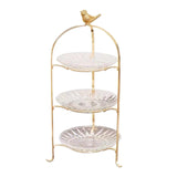 Maxbell Luxury Cake Stand 3 Tier Serving Tray Dessert Tray for Kitchen Pastry Candy 3 floors