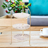 Maxbell Luxury Cake Stand 3 Tier Serving Tray Dessert Tray for Kitchen Pastry Candy 3 floors