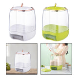 Maxbell Multipurpose Cereal Dispenser Food Container Sealed Lid for Grain Nuts Rice White