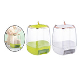 Maxbell Multipurpose Cereal Dispenser Food Container Sealed Lid for Grain Nuts Rice White