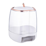 Maxbell Multipurpose Cereal Dispenser Food Container Sealed Lid for Grain Nuts Rice White