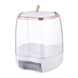 Maxbell Multipurpose Cereal Dispenser Food Container Sealed Lid for Grain Nuts Rice White