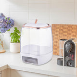 Maxbell Multipurpose Cereal Dispenser Food Container Sealed Lid for Grain Nuts Rice White