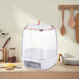 Maxbell Multipurpose Cereal Dispenser Food Container Sealed Lid for Grain Nuts Rice White