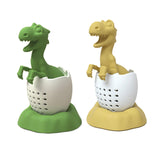 Maxbell Dinosaur Tea Infuser with Tray Teaware Tea Diffuser for Spices Seasonings Green