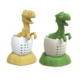 Maxbell Dinosaur Tea Infuser with Tray Teaware Tea Diffuser for Spices Seasonings Green
