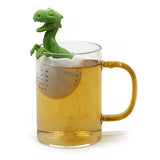 Maxbell Dinosaur Tea Infuser with Tray Teaware Tea Diffuser for Spices Seasonings Green
