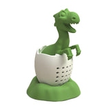 Maxbell Dinosaur Tea Infuser with Tray Teaware Tea Diffuser for Spices Seasonings Green