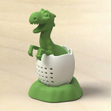 Maxbell Dinosaur Tea Infuser with Tray Teaware Tea Diffuser for Spices Seasonings Green