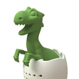 Maxbell Dinosaur Tea Infuser with Tray Teaware Tea Diffuser for Spices Seasonings Green