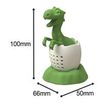 Maxbell Dinosaur Tea Infuser with Tray Teaware Tea Diffuser for Spices Seasonings Green
