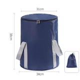 Maxbell Dormitory Foot Bath Basin Outdoor Basin Foldable for Outgoing Dark blue