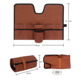 Maxbell Canvas Bartender Kit Bag Cocktail Tool bag Accessories for Home Indoor Brown