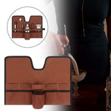 Maxbell Canvas Bartender Kit Bag Cocktail Tool bag Accessories for Home Indoor Brown