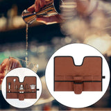 Maxbell Canvas Bartender Kit Bag Cocktail Tool bag Accessories for Home Indoor Brown