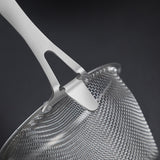 Maxbell Stainless Steel Pasta Spaghetti Strainer Wooden Handle Simple to Clean