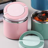 Maxbell Kitchen Thermal Cup Pink Portable Porridge Lunch Box for Travel Picnic 630ml