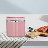 Maxbell Kitchen Thermal Cup Pink Portable Porridge Lunch Box for Travel Picnic 630ml