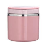 Maxbell Kitchen Thermal Cup Pink Portable Porridge Lunch Box for Travel Picnic 1000ml