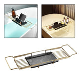 Maxbell Bathtub Caddy Tray Bath Organizer Rack Non Slip for Bathroom Hotel Household