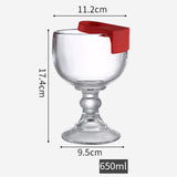 Maxbell Unique Clasp Goblet Drinks Bottle for Home Use Wedding Party Decoration