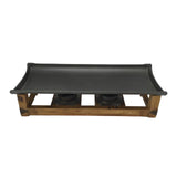 Maxbell Grill Pan Griddle Plate with Wooden Shelf for Picnic Alcohol Heated Barbecue Large