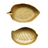 Maxbell Wooden Leaf Shape Refreshment Tray Bathroom Cosmetic Tray for Hotel Home Style A