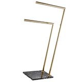 Maxbell Towel Holder Durable with Marble Base Washcloth Stand for Washroom Kitchen Aureate