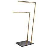Maxbell Towel Holder Durable with Marble Base Washcloth Stand for Washroom Kitchen Aureate