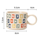 Maxbell Drinking Water Cup Ceramic with Handle Breakfast for Milk number