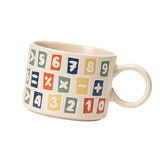 Maxbell Drinking Water Cup Ceramic with Handle Breakfast for Milk number