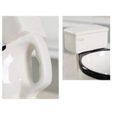 Maxbell Toilet Ceramic Mug Water Cup Creative White with A Black Rim Funny Novelty