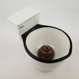 Maxbell Toilet Ceramic Mug Water Cup Creative White with A Black Rim Funny Novelty